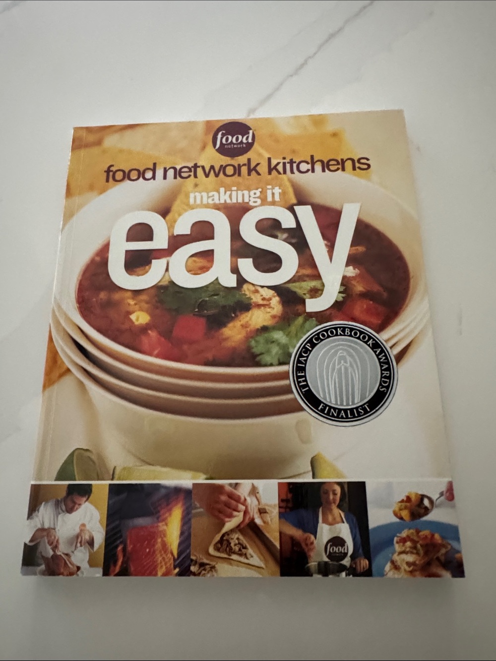 Food Network Making It Easy Cookbook - White, Brown, Tan Cover